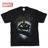 EVERSOUL Marvel T-Shirt, Short Sleeve, Black Panther, Avengers, Iron Man, Venom, Hulk, Movie Gift, Men's, Black, XL [Parallel Import]