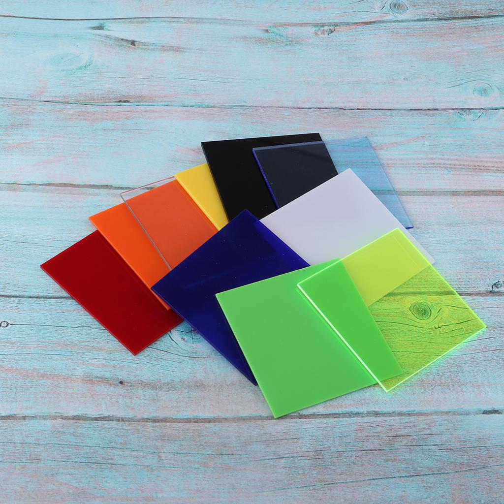 8x8 Pieces Acrylic Boards with Various Color Table Model DIY Materials Home Wall Decoration Supplies