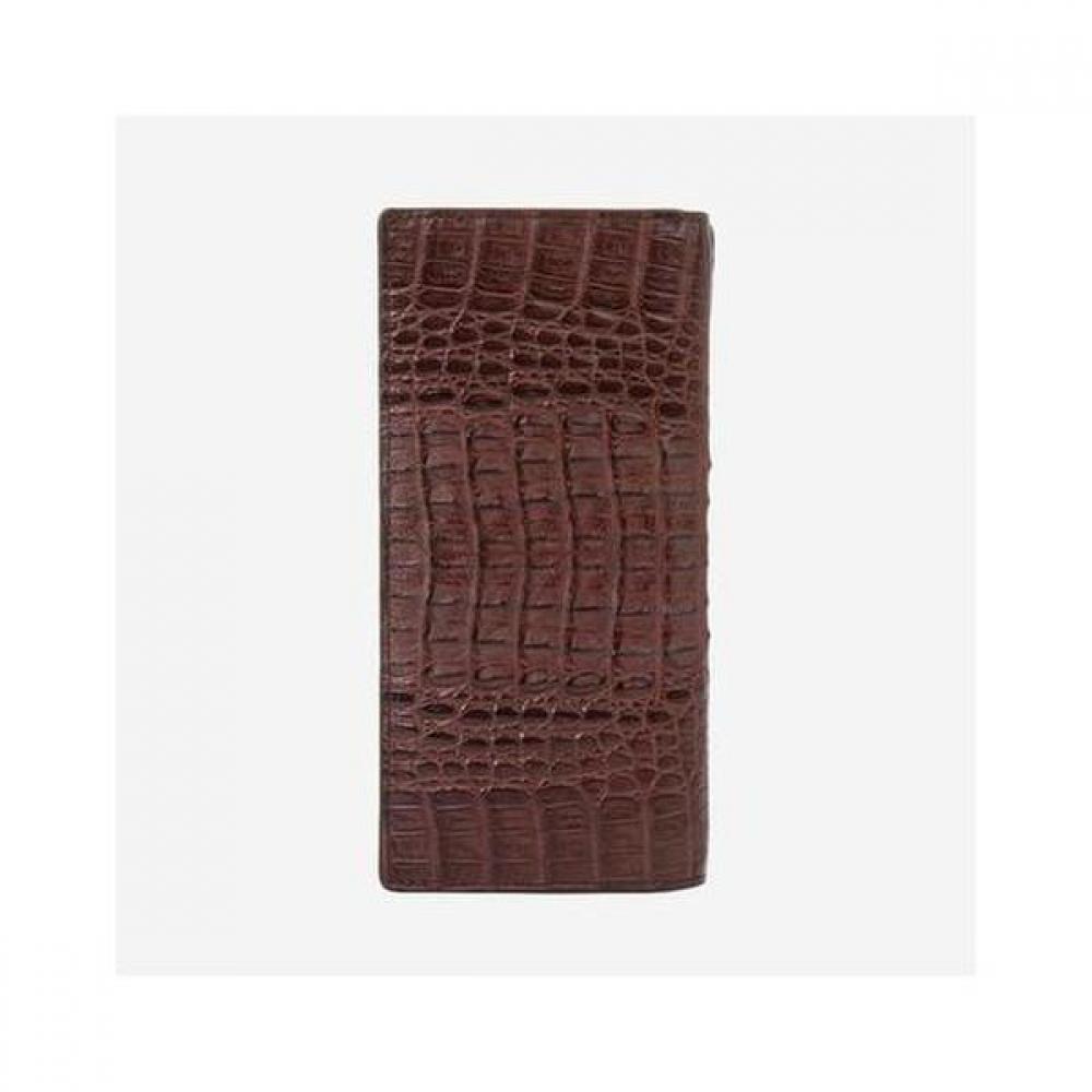 Daks Brown Crocodile Leather Long Wallet Dbwa1e716w3