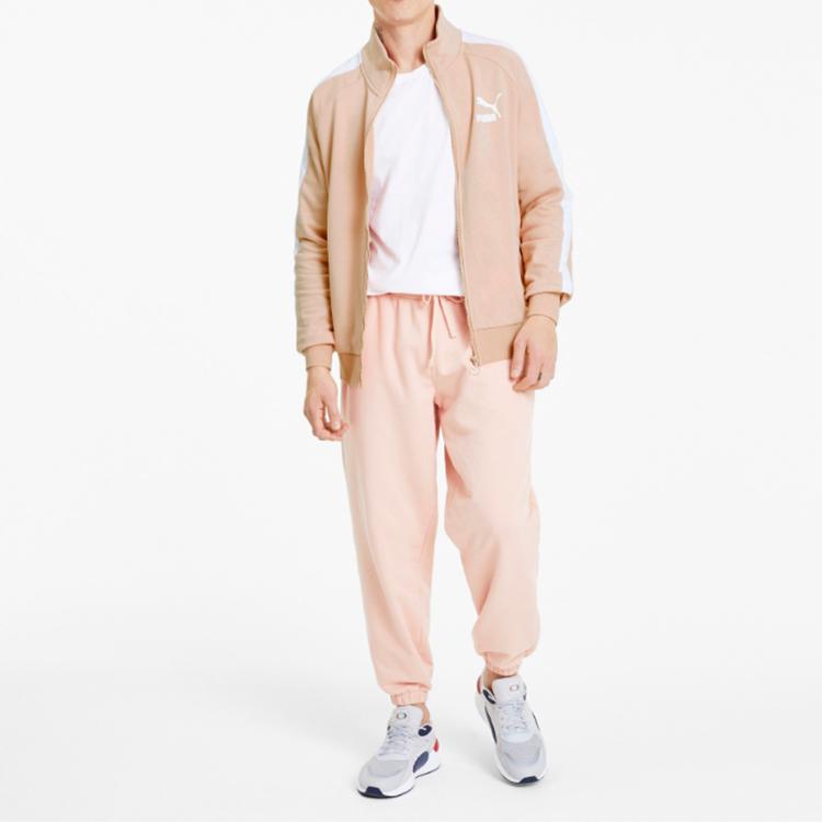 Puma Iconic Casual Stand Collar Jacket Men Jackets Pink 595976-70