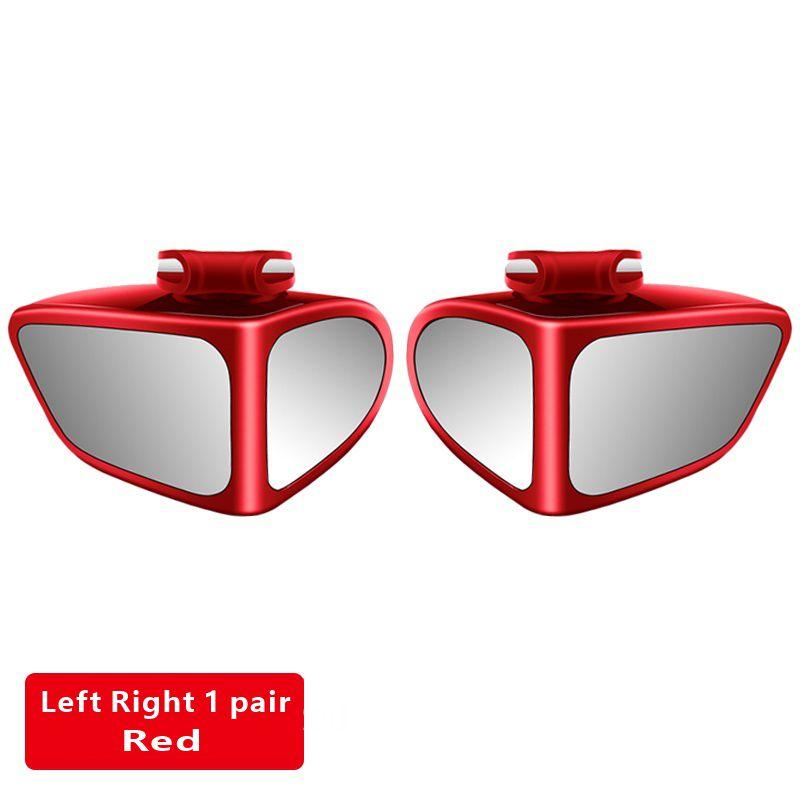 2Pcs Car Rearview Mirrors 360° Blind Spot Mirror Adjustable Rotatable Convex Wide-angle Clear Rearview Safety Mirror Accessories