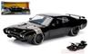 Jada Toys JADA98292 Plymouth GTX Fast Furious 8 Black Die Cast Dom's & 124
