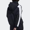 (WMNS) adidas Stripe Colorblock Hooded Jacket Black Women's GP0634