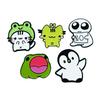 Alloy Animal Charms: Penguin & Frog Brooches for Kids' Backpacks