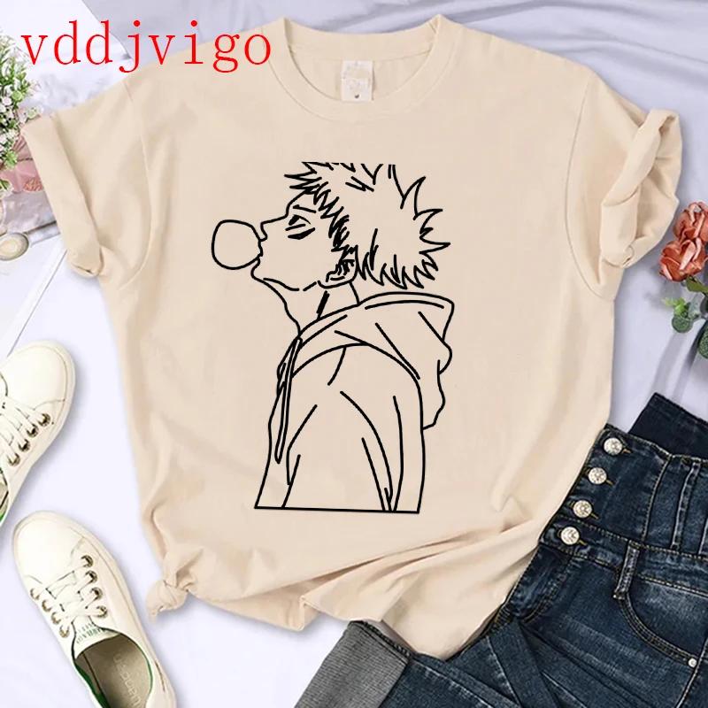 Streetwear Tshirt Japanese Anime Tshirt Jujutsu Kaisen Gojo Satoru Yuji Itadori Unisexga T Shirt Top Tees Clothes Y2k 90s
