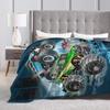 Monster Trucks Car Loves Flannel Blanket Spring Super Warm Bedding Throws Girls Boys Outdoor Novelty Bedspread Sofa Bed Cover