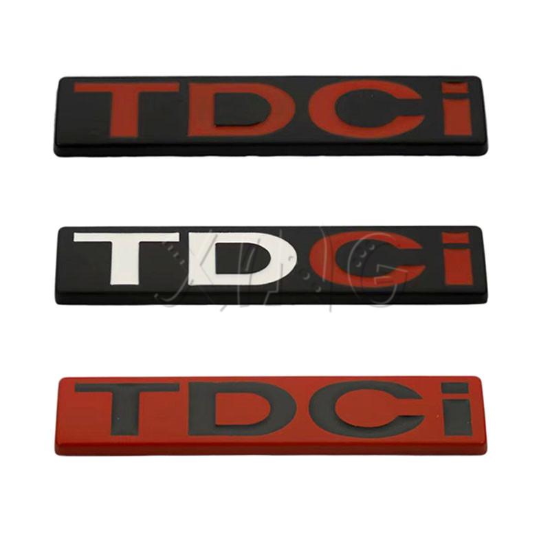 AAANN1 3D Metal TDCI Emblem for Ford Fiesta Kuga Mondeo Focus MK2 MK3 - Chrome Black Car Trunk Fender Badge Sticker