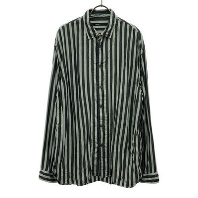 08sircus Stripe Long Sleeve Shirt 4 Gray X Light Gray Men's Used