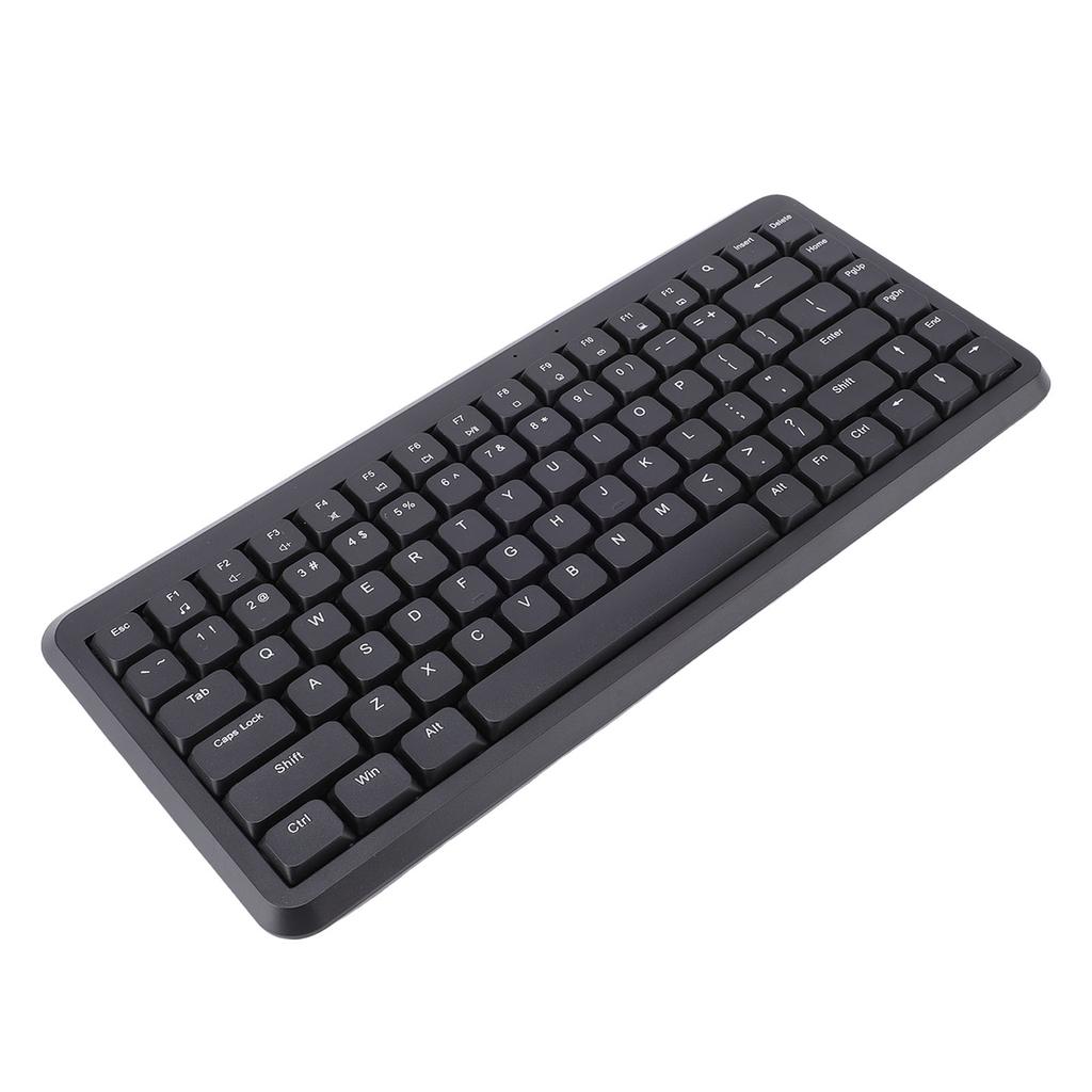 Wireless Keyboard with 2.4G Receiver 75% Compact 84 Keys Silent Scissor Keyboard for Desktop PC Laptop Support for System