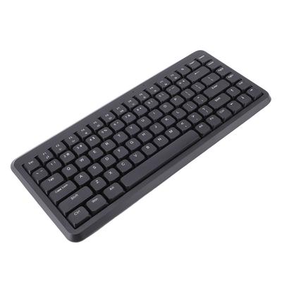 Teclado Inalámbrico con Receptor 2.4G 75% Compacto 84 Teclas Silencioso Tijera Teclado para PC de Escritorio Portátil Soporte para Sistema