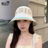 Spring and summer bucket hat knitted hat children's fashion versatile bucket hat breathable sunshade sunscreen basin hat tide