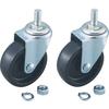 TRUSCO Replacement Front Caster Set, Screw-in, FTR-200-201X2