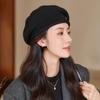 Women's Autumn and Winter Fashion All-match Knitted Hat Hat Comfortable Warm Pile Hat