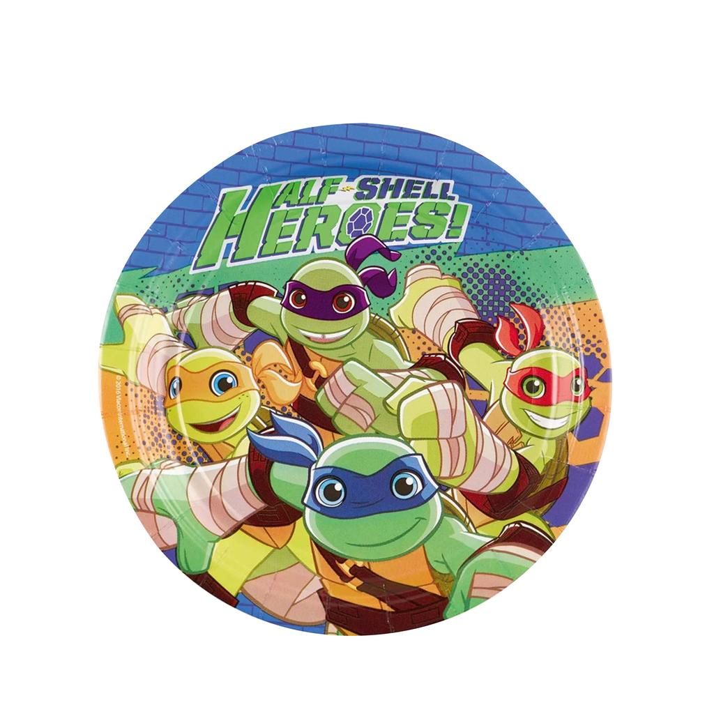 Amscan Half Shell Heroes Paper Party Plates (Pack of 8)