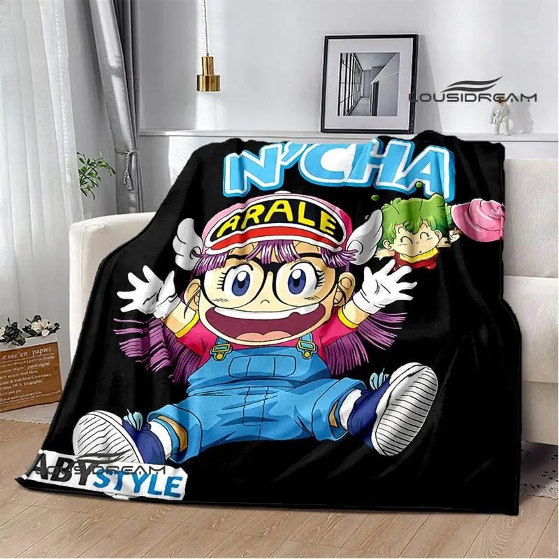 Doctor Slump Cartoon Printed Blankets Flange Warm Blanket Soft and Comfortable Blanket Picnic Blankets Bed Linings Birthday Gift