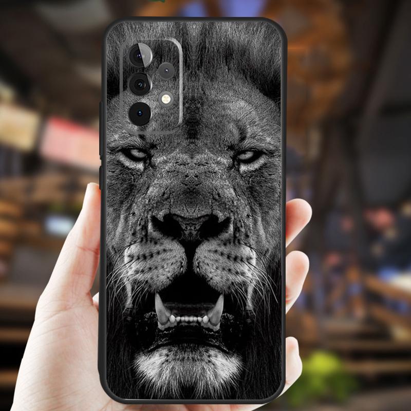 Animal Lion Case For Samsung Galaxy A34 A06 A05 A32 A16 A55 A36 A26 A54 A14 A22 A52 A35 A15 A53 A13 A56