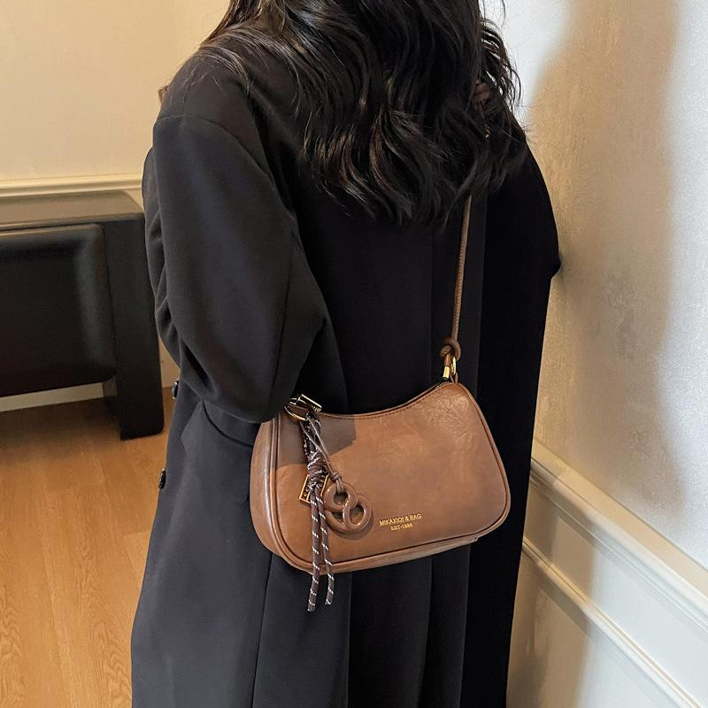 Nischen-Taschen Damen Herbst und Winter vielseitige lässige Schulter-Umhängetasche ins Kissen-Tasche