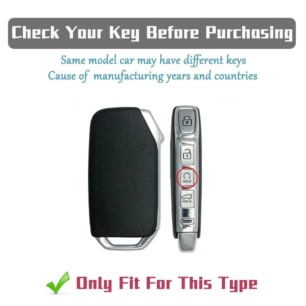 Car Key Cover for Kia Sportage K5 K8 K3 Seltos Cerato Ray Sorento Soul Telluride KX3 KX7 - TPU Anti-Scratch Protective Key Case