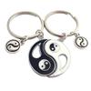 Tai Chi Yin Yang Bagua Friendship Keychain Set for Couples