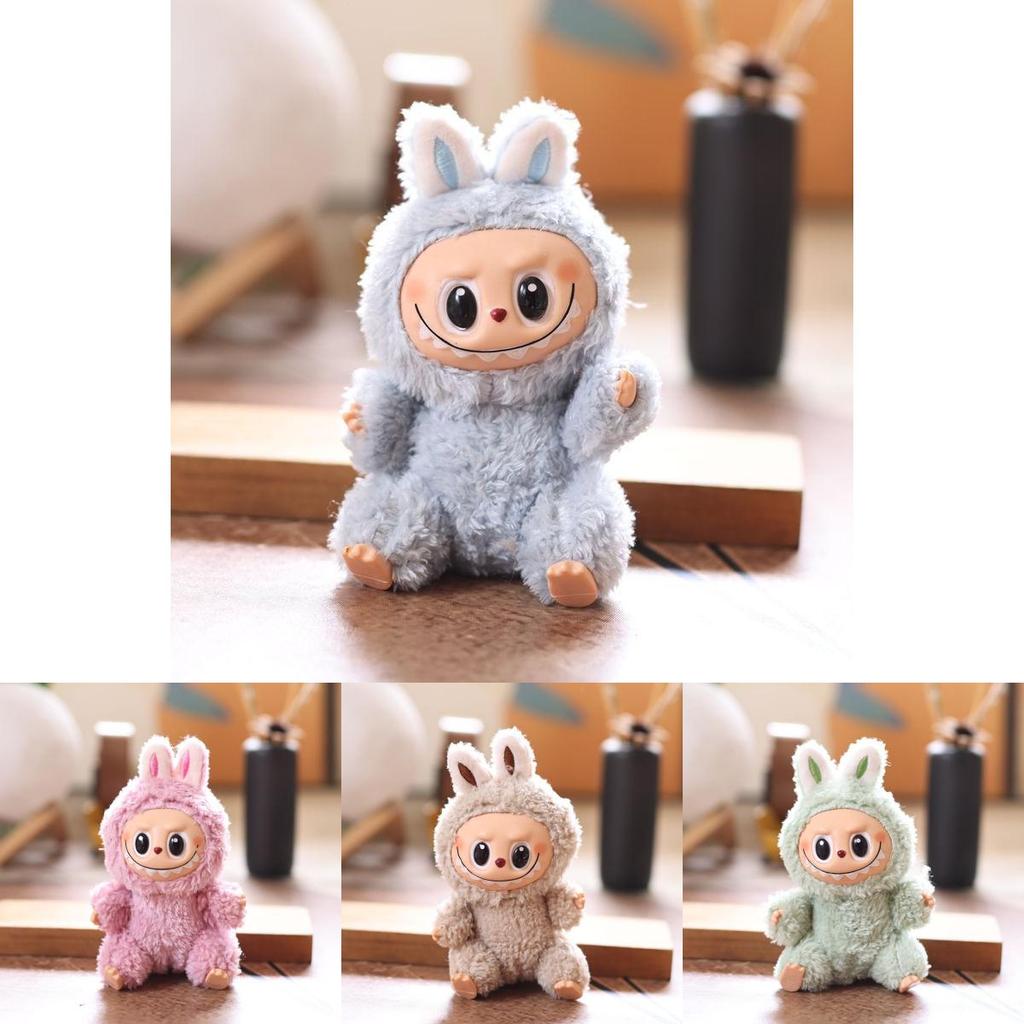 Plush Labubu Keychain With Soft Short Pile For Kids And Collectors
