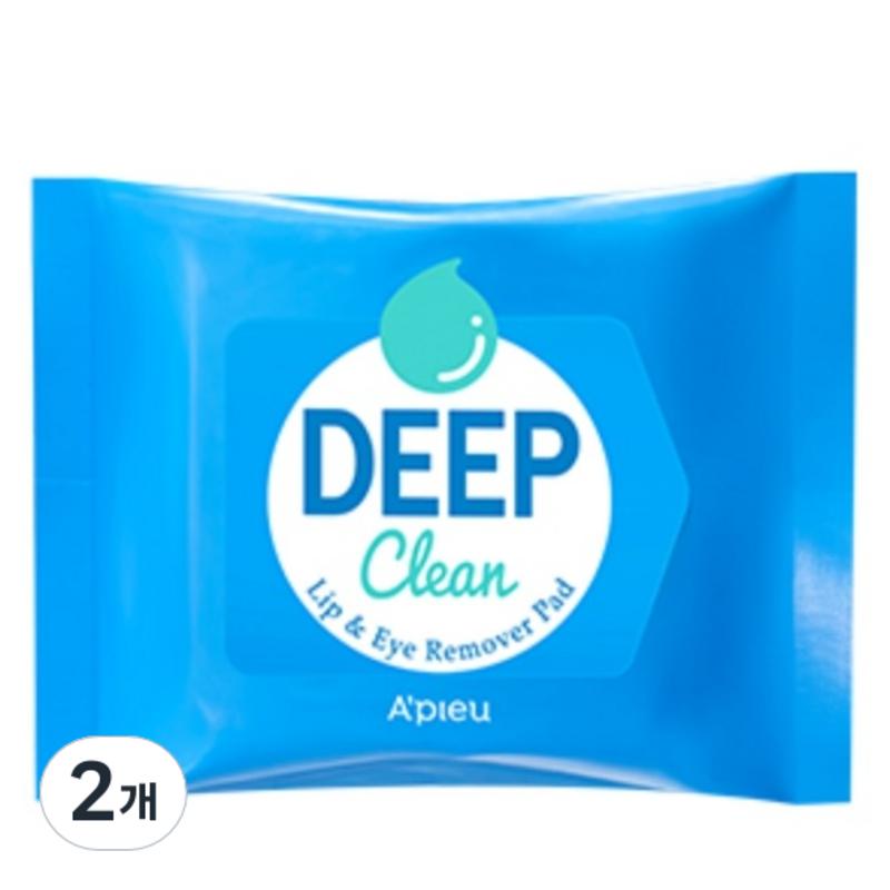 Apieu Deep Clean Lip & Eye Remover Pads, 2 pcs, 37g