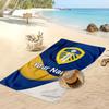 Leeds United Personalisiertes Bedrucktes Strandtuch Fußballlogo Unterstützung Benutzerdefinierter Name Text Saugfähiges Handtuch Für Sport Reisen Besonderes Geschenk