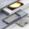 For Magsafe Magnetic Armor Shockproof Bracket Soft TPU+Solid Color Hard PC Phone Case For Samsung S25 Ultra S24 Ultra Plus Cover