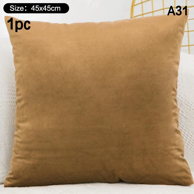 High-Quality 45*45CM Plush Pillow Case with Padded Layer for Cozy Home Decor