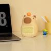 Rechargeable Capybara Silicone Alarm Clock & Dimmable Night Light LED