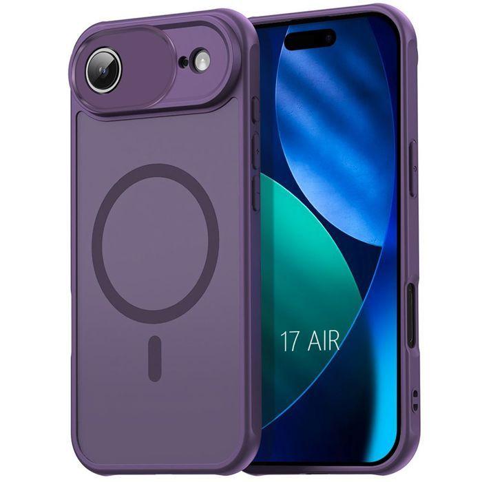 Protective Case - BOOLING - for iPhone Air - with Magnetic Circle and Camera Film - Purple