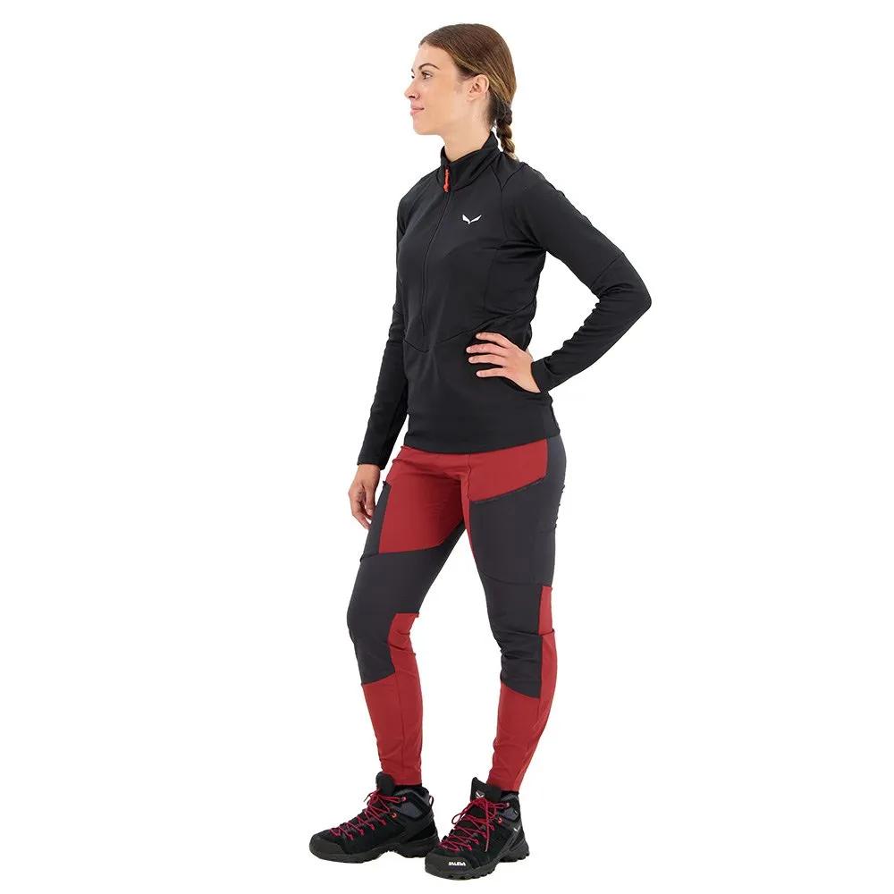 Salewa Флисовая кофта с полумолнией Puez Pullover