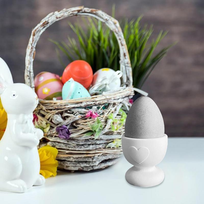 Egg Holder Silicone Mold Heart Non-Stick Egg Holder Mold Food-Grade Resin Mould Plaster Resin Craft Making Supplies Home Decor