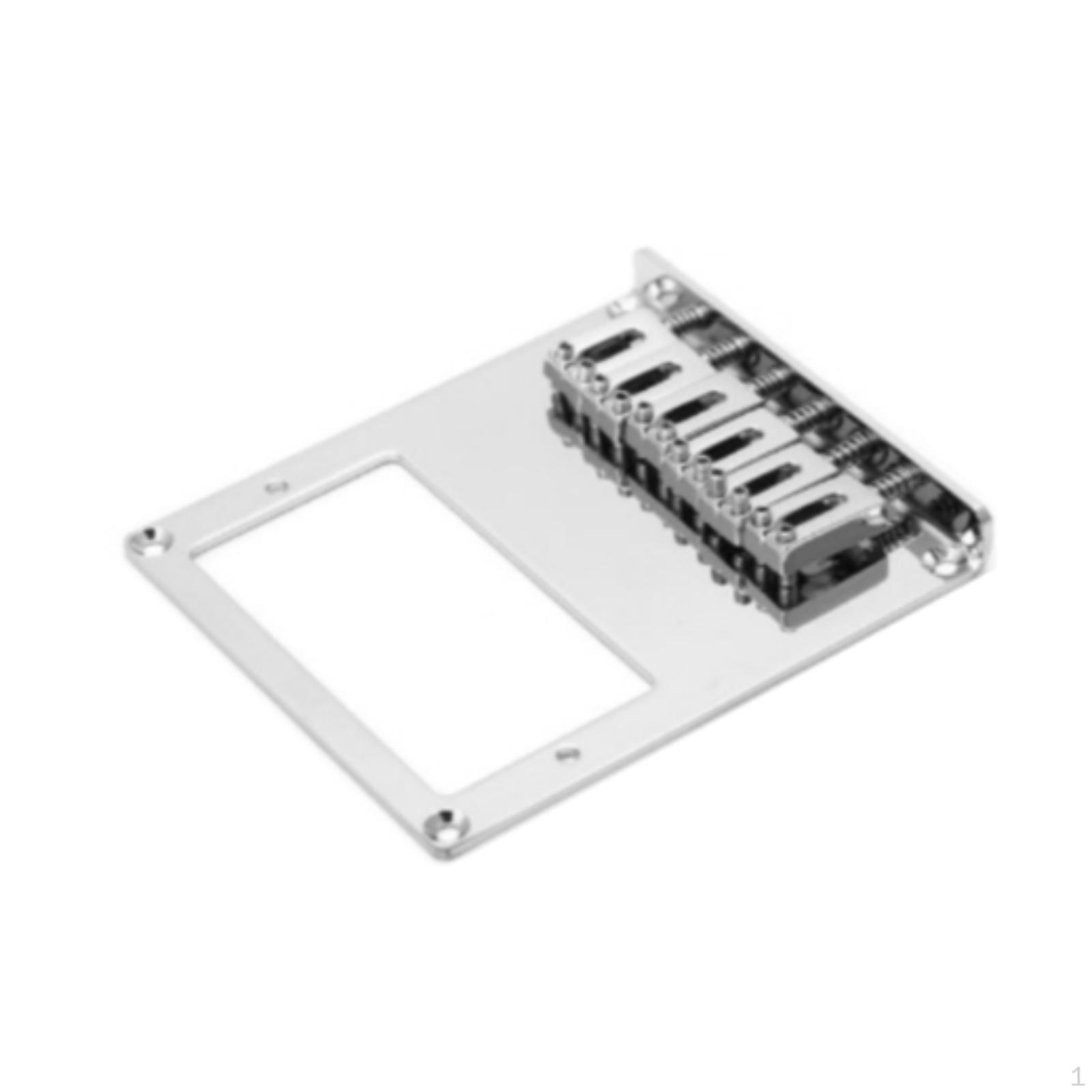 

6-роликовый седловидный бридж хамбакер современная замена металлические аксессуары 6-струнный argent