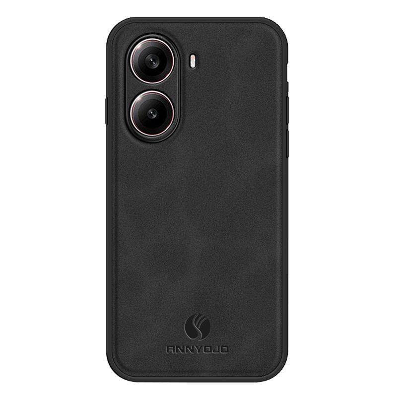 ANNYOJO Pro Xiaomi Redmi Turbo 4 5G Pouzdro PU Kůže+PC+TPU Ochrana proti pádu Zadní kryt telefonu