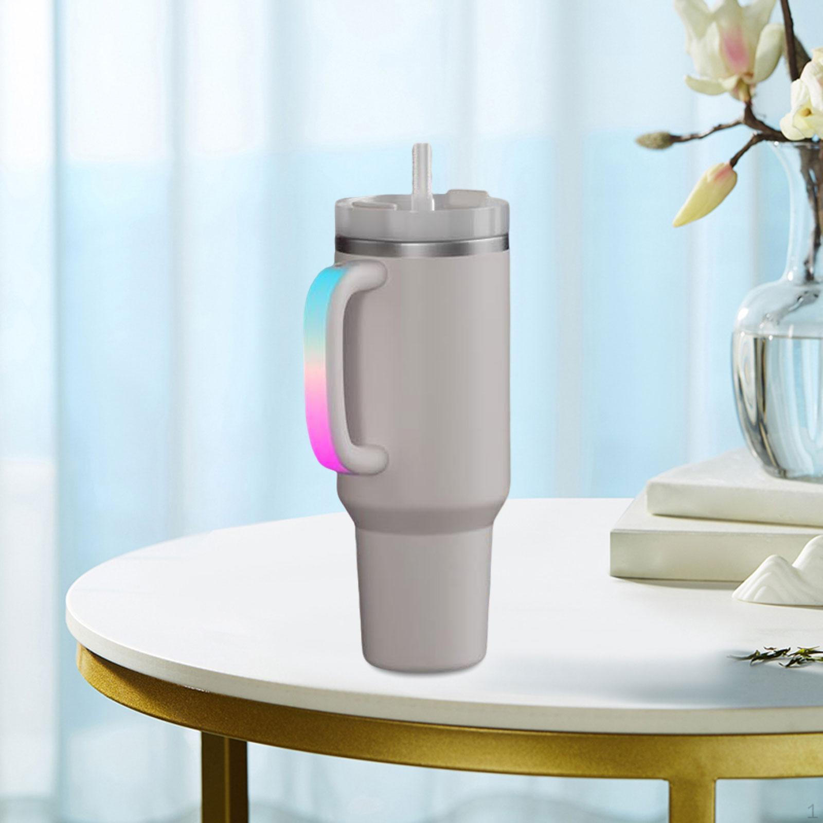 

Светодиодный держатель для стакана, перезаряжаемый, разноцветный, для детей и взрослых, удобный, простая установка, 30 унций/40 унций