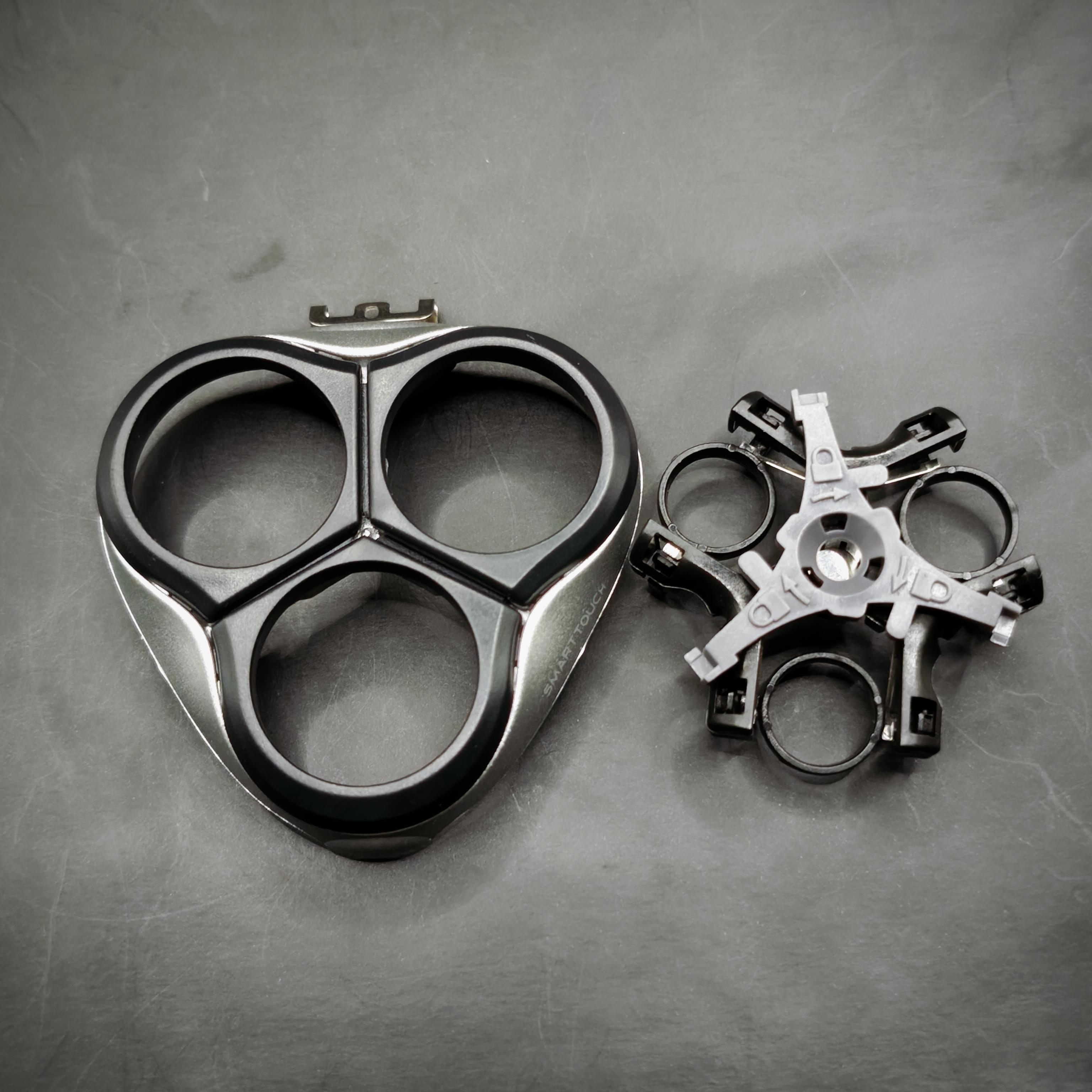 Держатель головки бритвы + Пластина-рамка Преволна Замена Для Philips HQ9100 HQ9140 HQ9100XL HQ9140XL HQ9100XLCC HQ9140XLCC чёрный