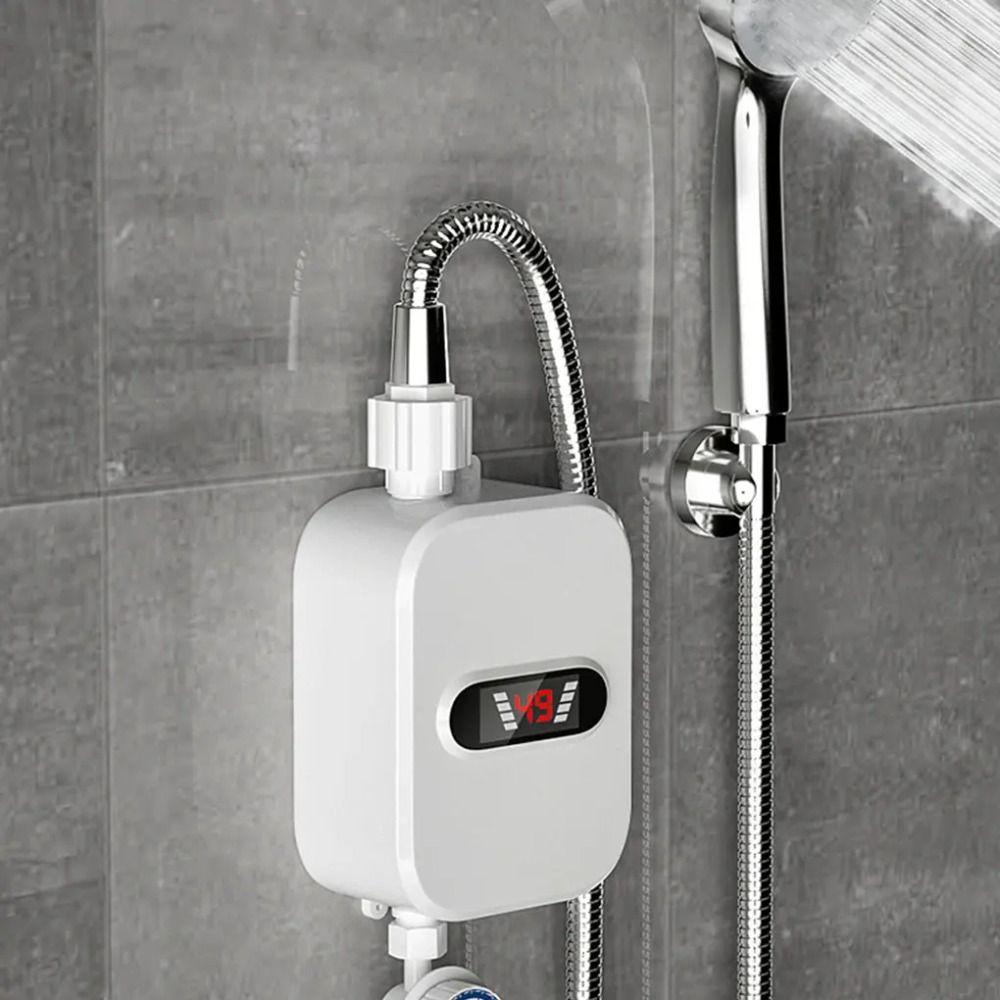 LCD Temperature Display Electric Shower Heater Quick Heating Water Heating Device  Tap Sink Faucet