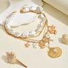 Pearl Necklace Bohemian Jewelry Light Luxury Niche Ocean Style Shell Pendant Women's Necklace