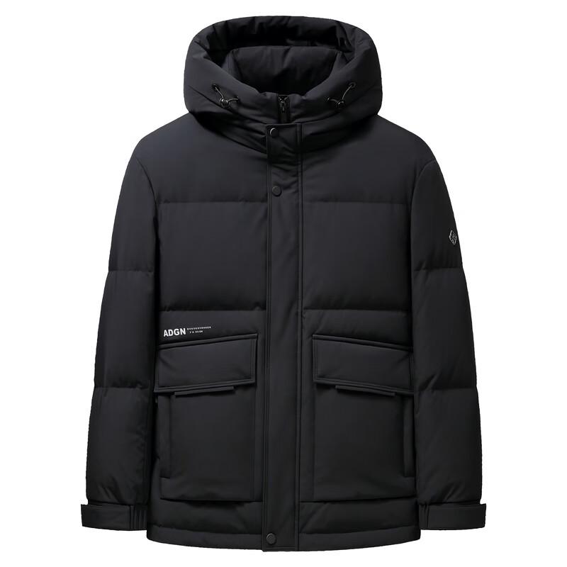 Xuezhongfei Men s Autumn/Winter Hooded Down Jacket X30146751F 185/100A