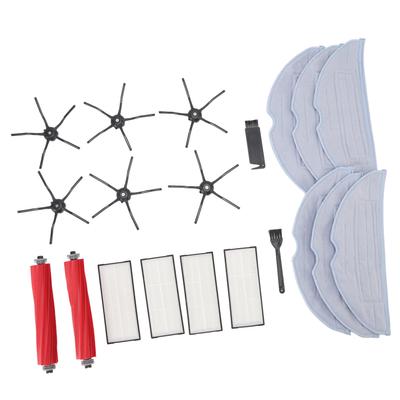 Kehrmaschine Ersatzteile ABS Hocheffizienter Staubbeutel Hauptseitenbürste Filter Ragset für Roborock