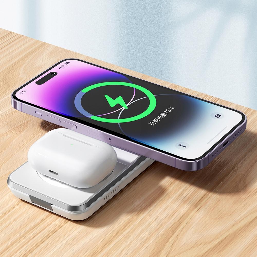 3In1 Qi Docking Station For Iphone, Airpods, Watch, White, Mcdodo
