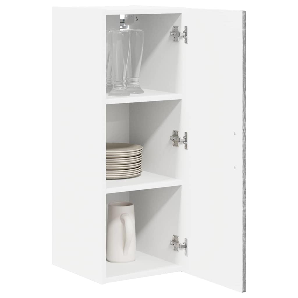 Wall Cabinet PORTO Grey Sonoma 30 x 31 x 80 cm Particleboard
