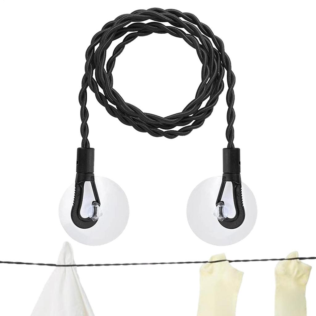 Varal para Viagem Varal Retrátil com Ganchos Estável Retrátil Dobrável de Fio para Banheiro de Hotel Bolsa Tenda Toalhas