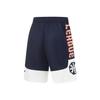 Li-Ning Reflective Series Contrast Letter Print Elastic Waist Quick-Dry Athletic Shorts Men Bottoms Navy-Blue AAPT525-5
