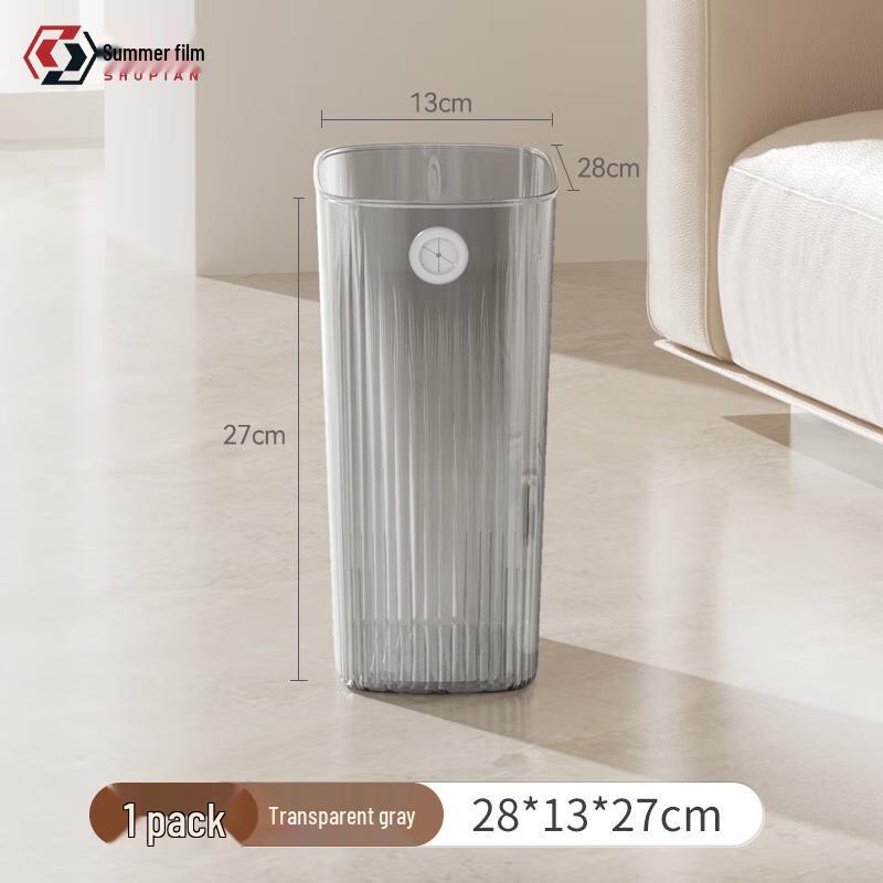Haber Slim Transparent Waste Bin