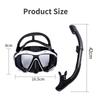 16.5 * 9cm Large Frame Silicone Diving Face Mask Fully Dry Breathing Tube Outdoor Sports Snorkeling Equipment Diving Goggles Breathing Tube Set