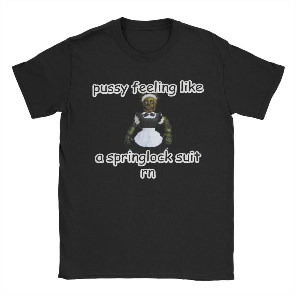 2026 New Mens Short Sleeve Casual Cotton T Shirt Five Nights at Freddys Graphic Printed FNAF Game Character Trendy Tee Top