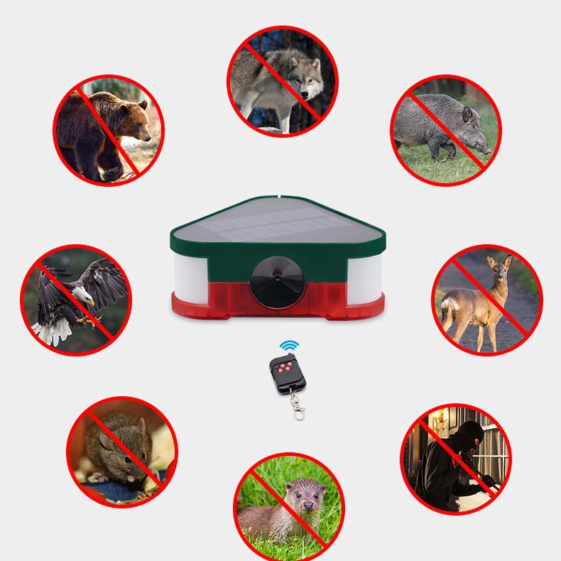 Solar Ultrasonic Animal Repeller: Birds, Mice, Dogs, and Wild Boars