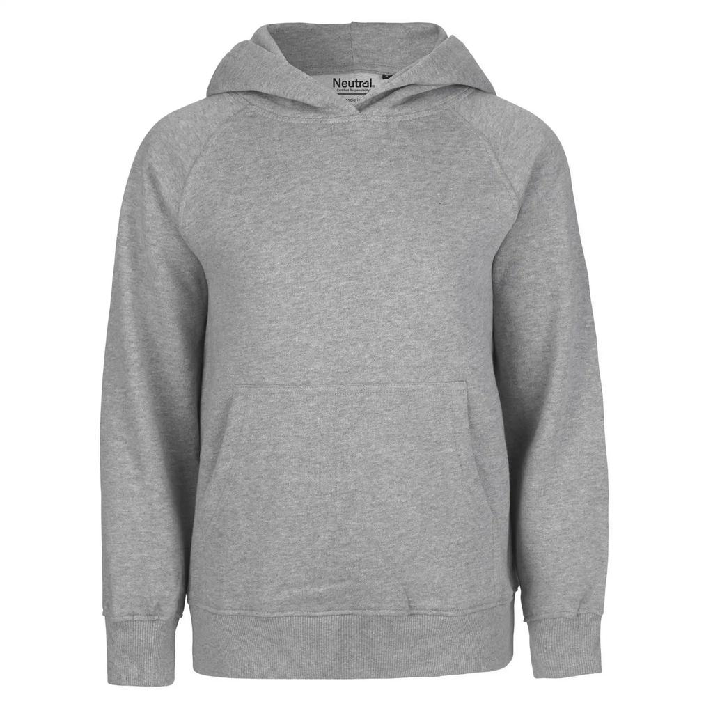 Neutral Childrens/Kids Plain Hoodie