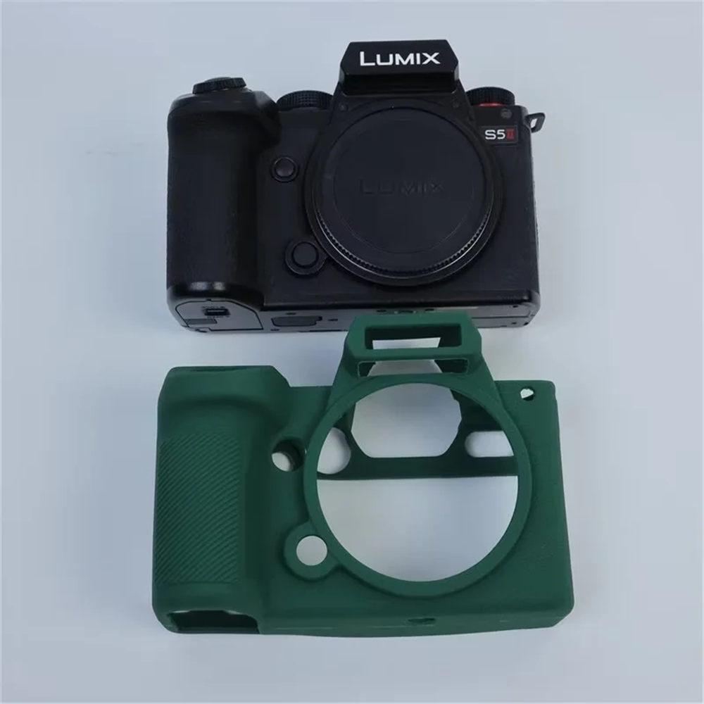 Soft Silicone Rubber Armor Camera Body Case For Panasonic Lumix S5II S5 M2 Protective Shell Cover